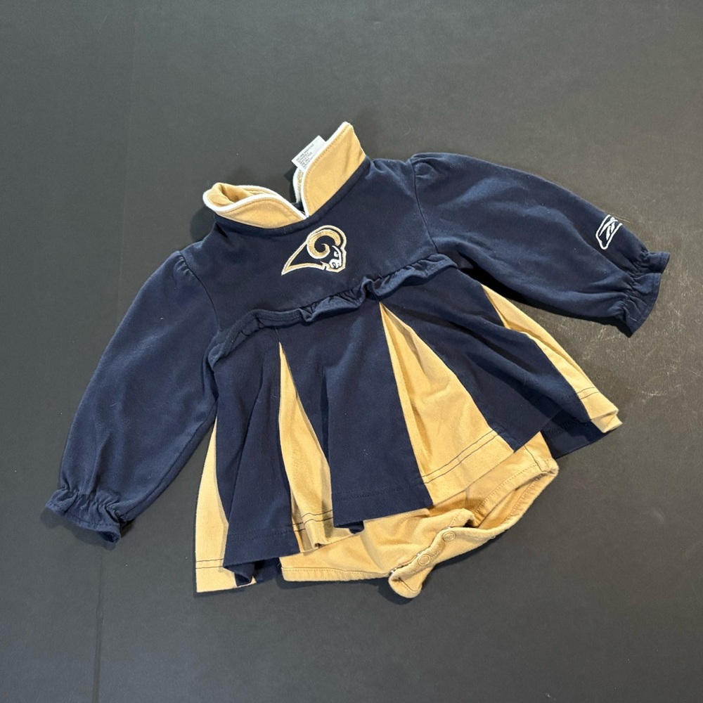 2/$20 💥 Pre-Loved (6-9m) Reebok NFL Los Angeles Rams Girls LS Dress (4205)
